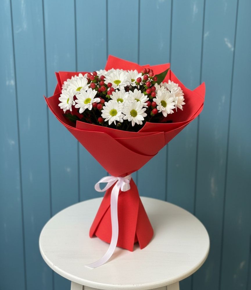 Букет цветов из: Хризантемы в Родниках Московской области