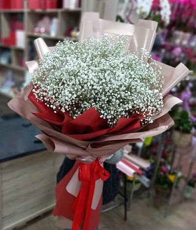 Букет цветов из: Гипсофила в Родниках Московской области