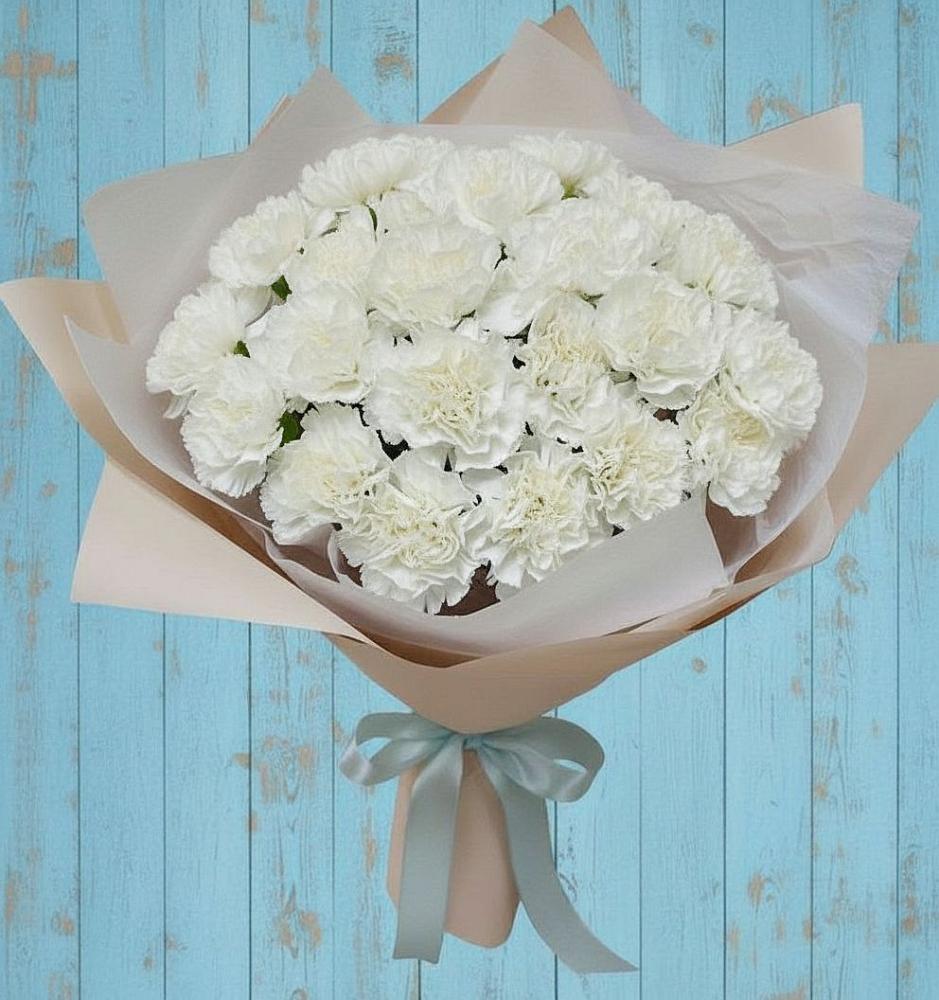 Букет цветов из: Гвоздики в Родниках Московской области