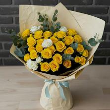 Букет цветов из:  Розы в Родниках Московской области