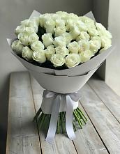 Букет 35 Белых роз в Родниках Московской области