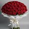 Букет 101 Красная роза Блэк Мэджик в Родниках Московской области