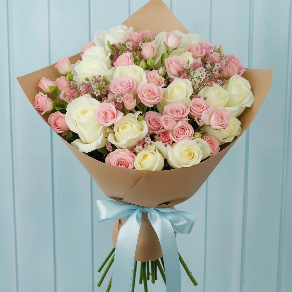 Букет цветов из: Розы в Родниках Московской области