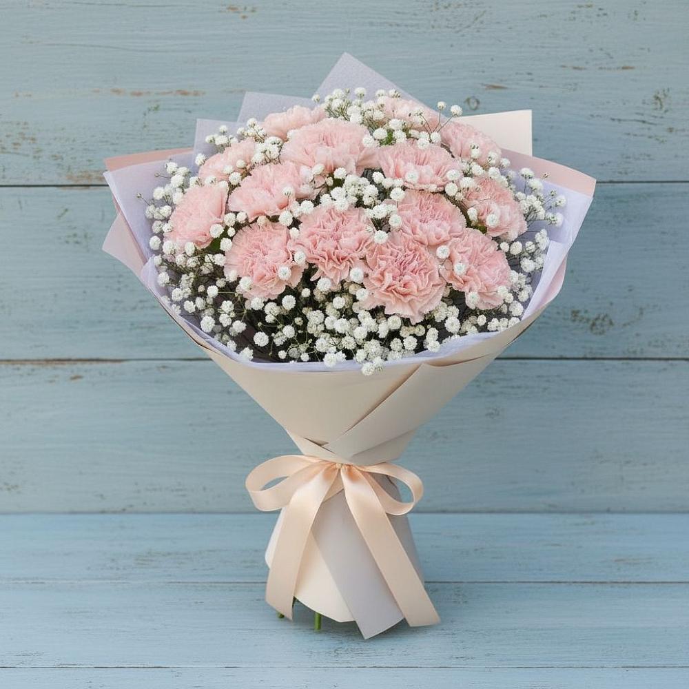 Букет цветов из: Гвоздики в Родниках Московской области