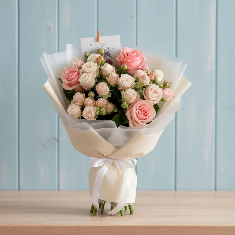 Букет цветов из: Розы в Родниках Московской области