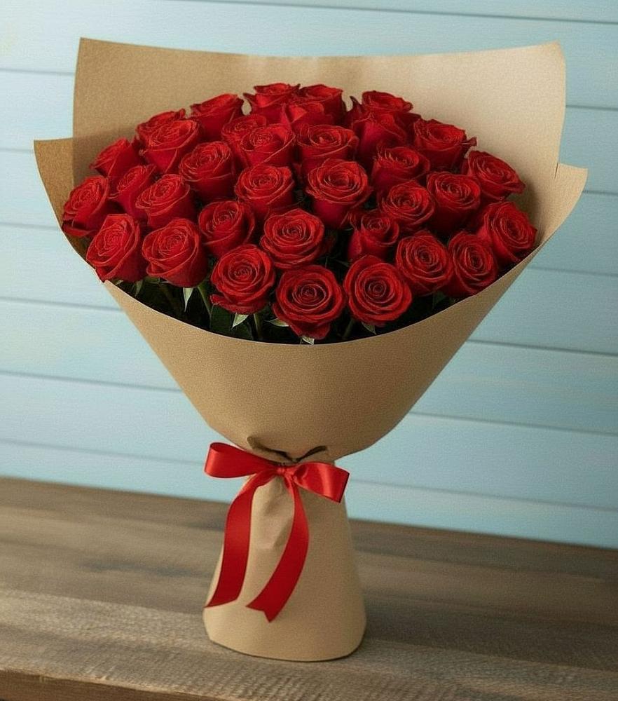Букет Красные розы Милано в Родниках Московской области