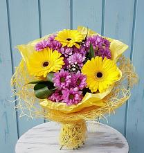 Букет цветов из:  Хризантемы и Герберы в Родниках Московской области