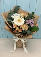 Букет цветов из:  Герберы и Хризантемы в Родниках Московской области