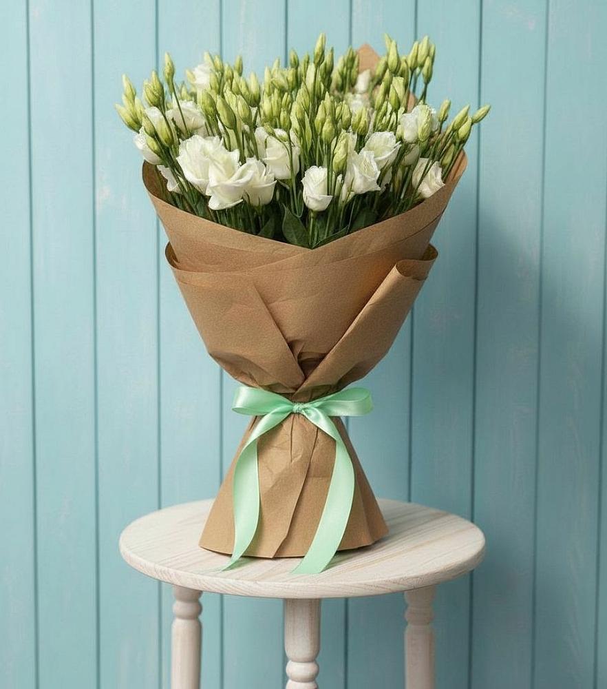 Букет цветов из: Лизиантусы в Родниках Московской области