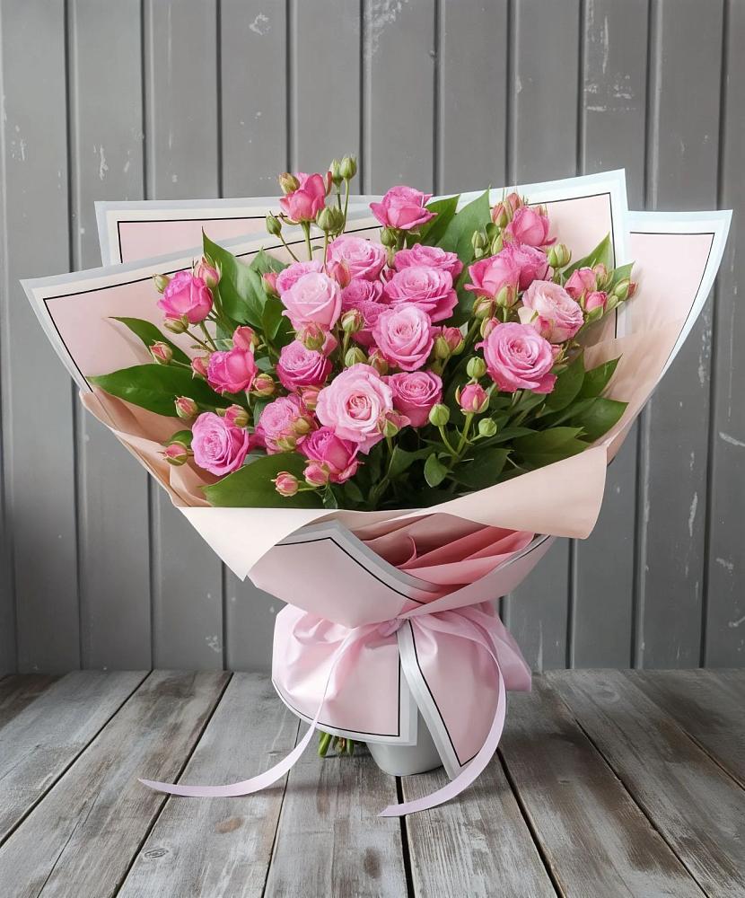 Букет Розовый кустик в Родниках Московской области