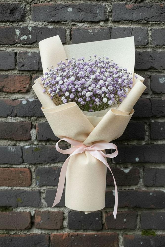 Букет цветов из: Гипсофила в Родниках Московской области