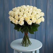 Букет 51 Белая роза Эдлесс Лав #REPLACE_PRED# Родниках Московской области