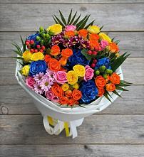 Букет цветов из:  Розы и Хризантемы в Родниках Московской области
