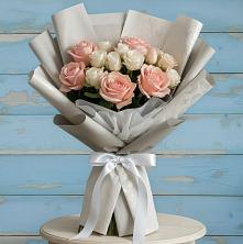 Букет цветов из:  Розы в Родниках Московской области