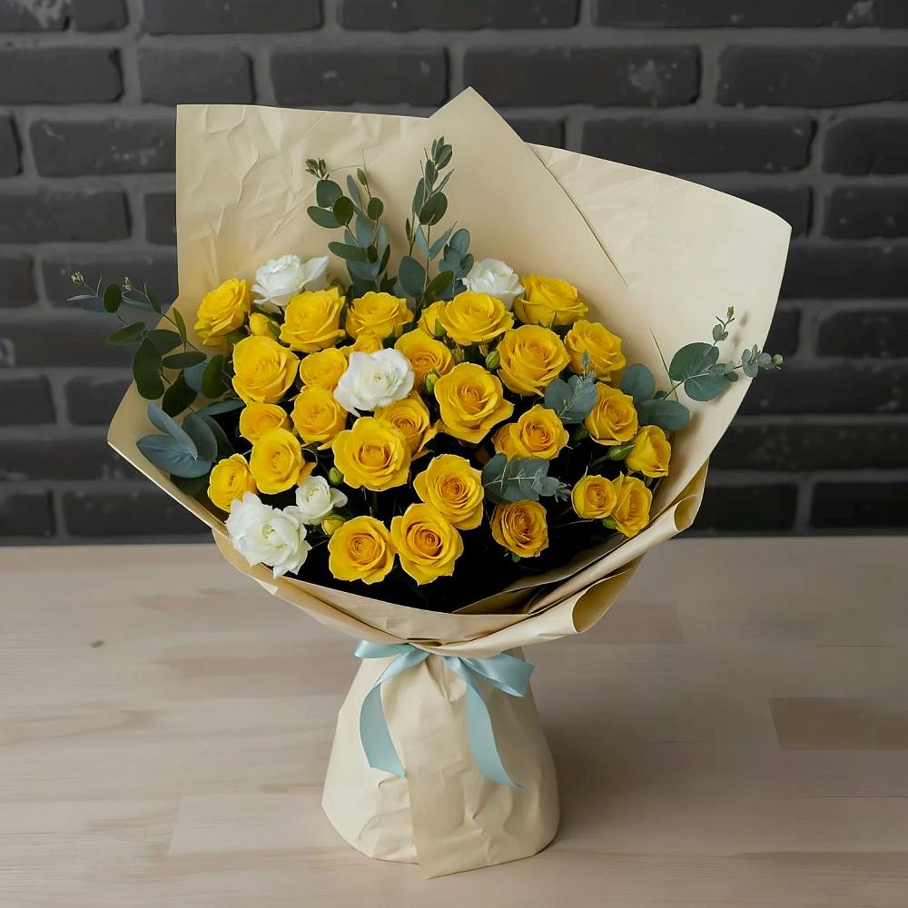 Букет цветов из: Розы в Родниках Московской области