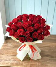 Букет 29 Красных роз в Родниках Московской области