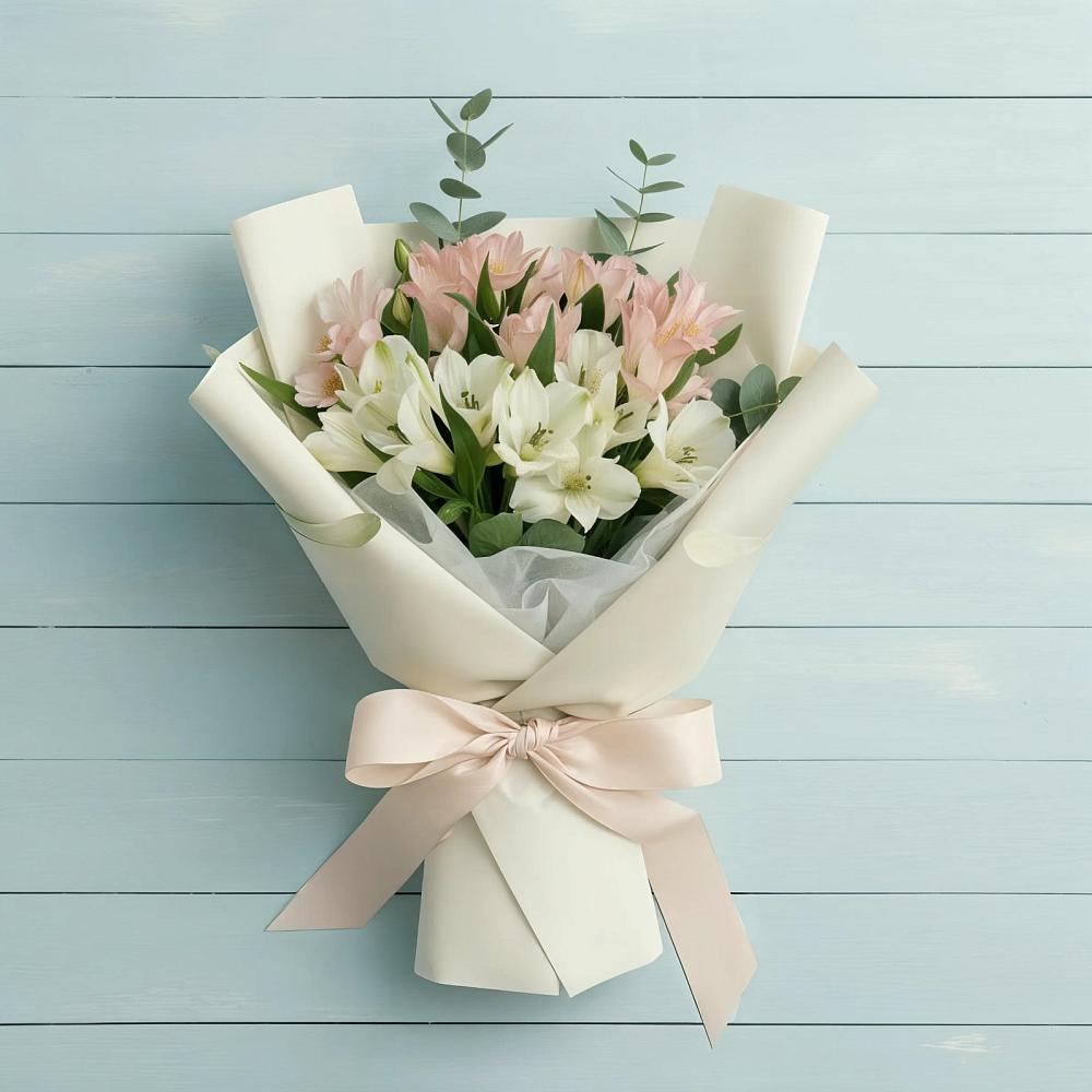 Букет цветов из: Альстромерии в Родниках Московской области