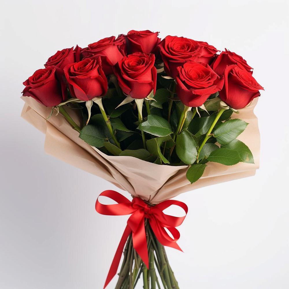 Букет 11 Красных роз Эдлесс Лав в Родниках Московской области